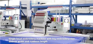단일 헤드 자 수 기계 자 수 영역 500X1200mm