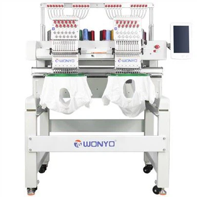 2 헤드 사용자 정의 스팽글 및 코일 자 수 기계